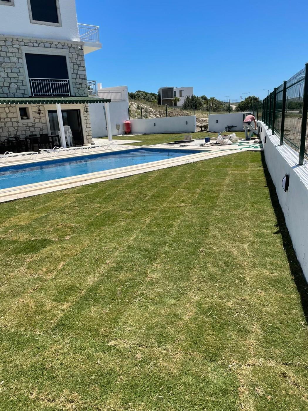 Çeşme'de Deniz Manzaralı, Özel Havuzlu, Muhteşem Tasarımlı Villa-21424