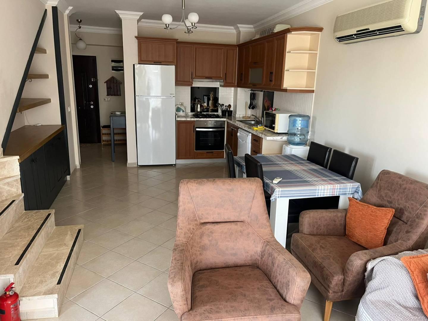 Didim Akbük'te Deniz Manzaralı, Tesis İçerisinde, Şık Dubleks Ev-42841