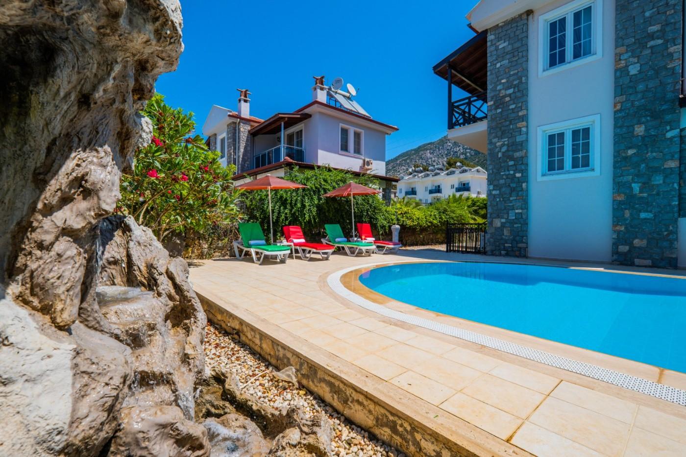 Fethiye Ölüdeniz'de Lüks Tasarıma Sahip, Özel Havuzlu, Kiralık Villa-21891