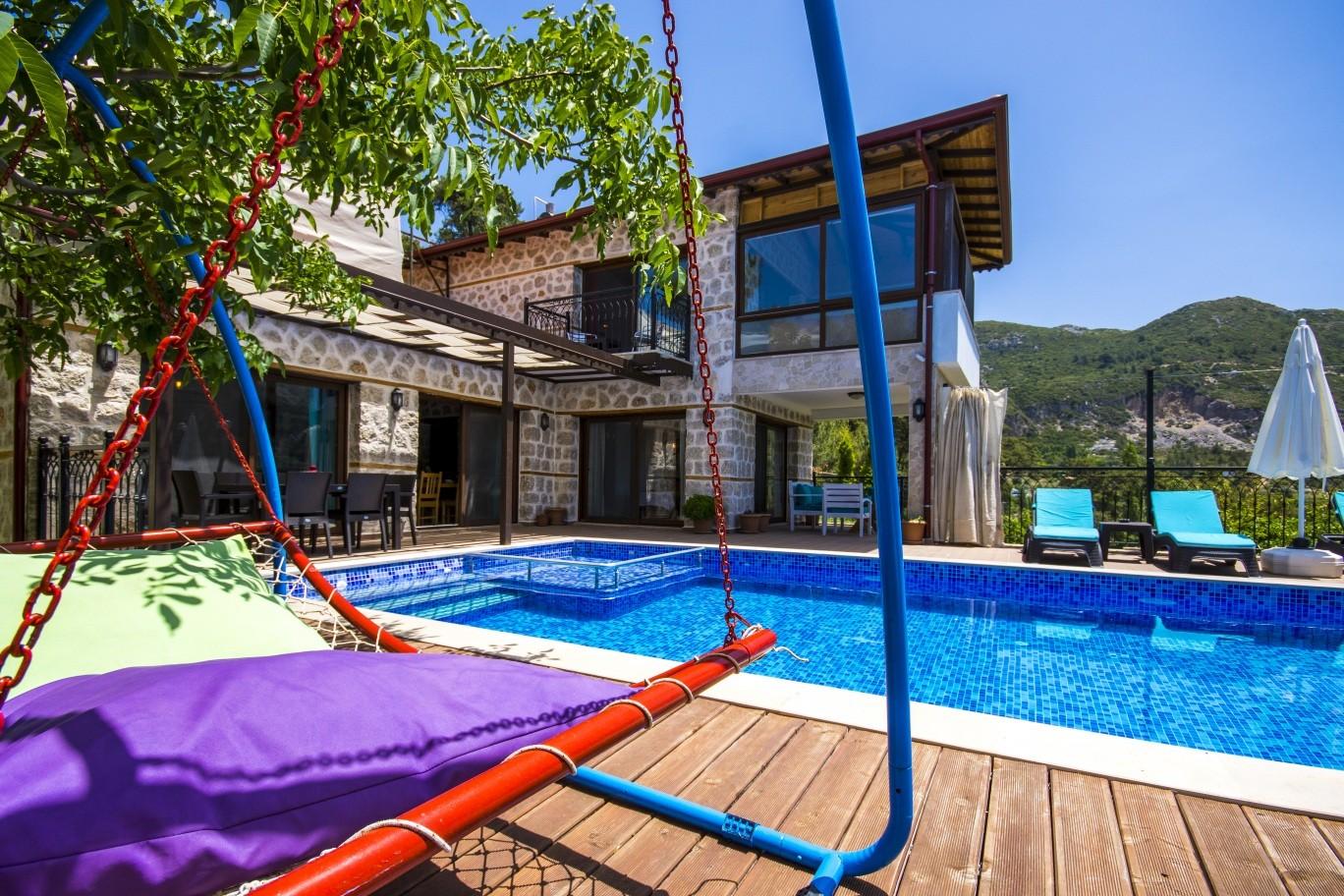 Kaş İslamlar'da Muhteşem Doğada, Özel Havuzlu, 4 Kişilik Villa-20550