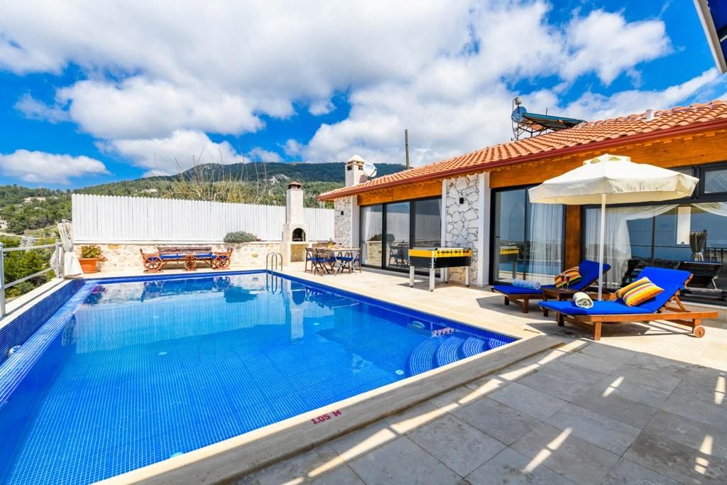 Kaş İslamlar'da Huzur Dolu Doğada, Isıtmalı Havuzlu, Modern Villa-12751