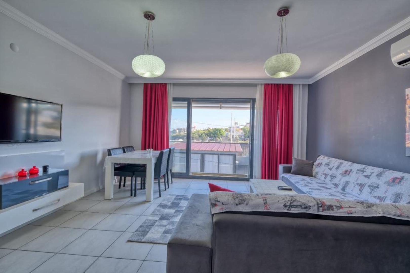 Çeşme Dalyan'da Deniz Manzaralı, 1+1, Konforlu, Apart Suit-17682