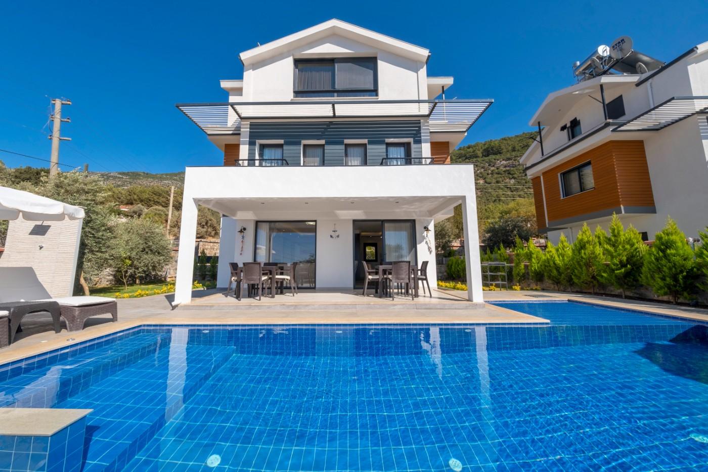 Fethiye Ölüdeniz'de Özel Havuzlu, Doğa Manzaralı, Kiralık Villa-19365