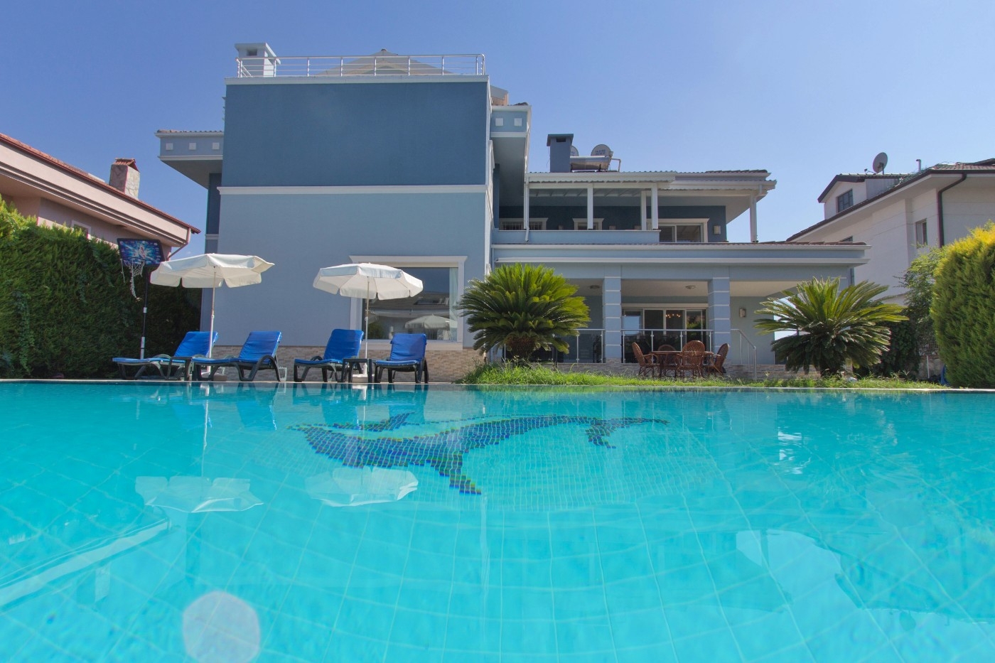 Fethiye Akarca'da Geniş Bahçeli, Özel Havuzlu, Kiralık Villa
