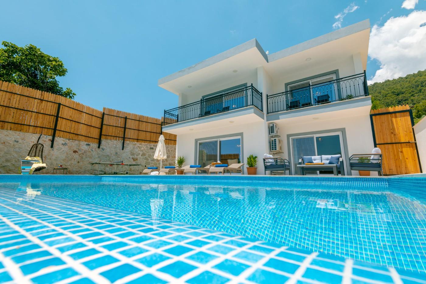 Kaş İslamlar'da Adalar ve Deniz Manzaralı, Özel Havuzlu, Şık Villa-16866