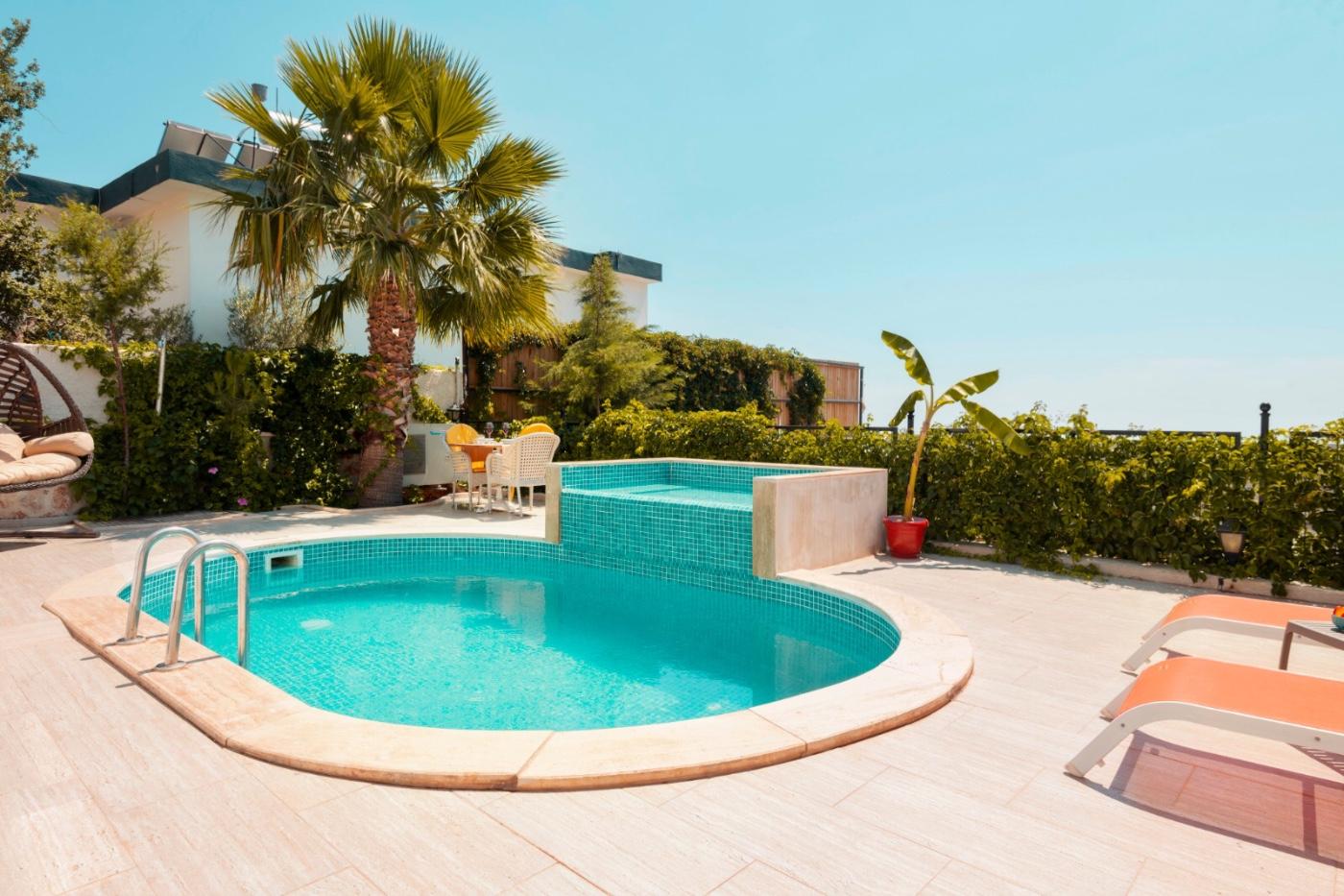 Kalkan Kördere'de Harika Deniz Manzaralı, Özel Havuzlu, Jakuzili Villa-20982