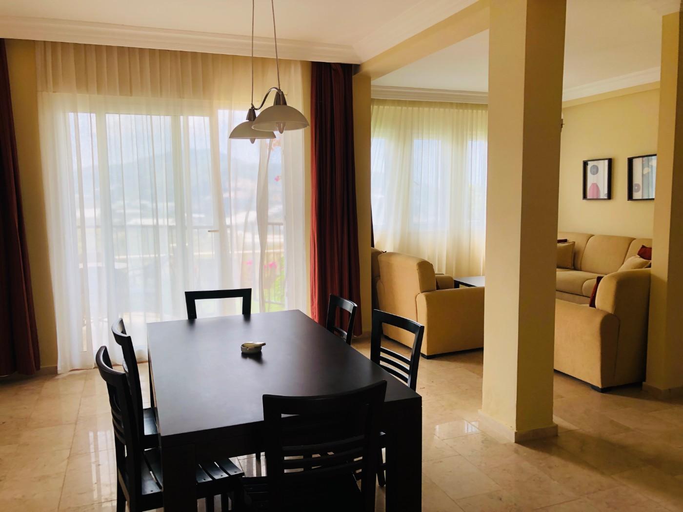 Alanya'da Sosyal Tesis İçerisinde, Aquapark Bulunan, 6 Kişilik Yazlık-15176