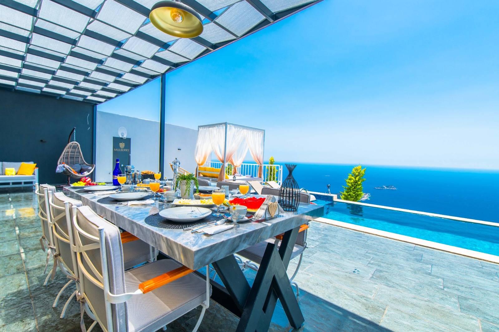 Kaş Bezirgan'da Yeşillikler İçerisinde, Özel Havuzlu, Kiralık Villa-28202