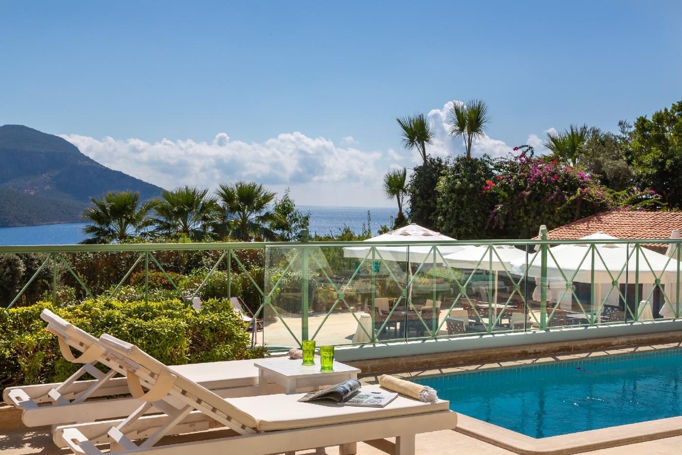 Kaş İslamlar'da Enfes Deniz Manzaralı, Özel Havuzlu, Kiralık Villa