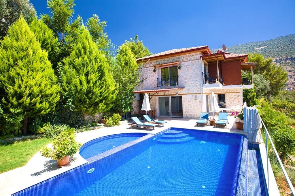 Kaş İslamlar'da Muhafazakar, Özel Havuzlu, Jakuzili, Modern Villa-12078