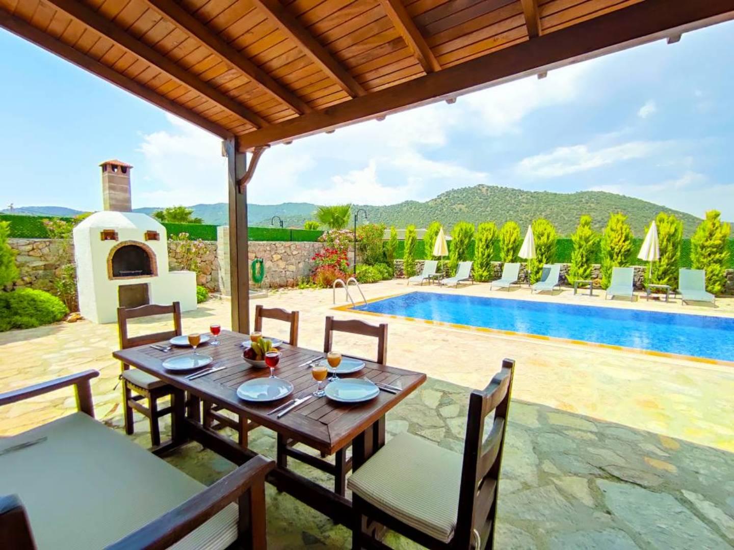 Fethiye Kayaköy'de Doğanın Kalbinde, Özel Havuzlu, Korunaklı Villa-17835