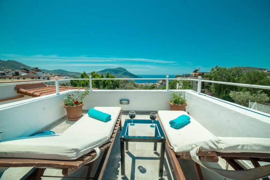 Kaş Kalkan'da Merkeze ve Denize Yakın, Jakuzili, 2 Kişilik Suit-15665