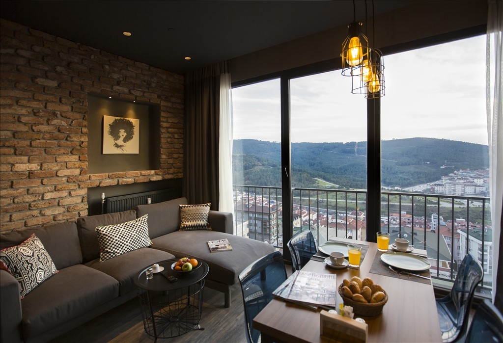 İstanbul Ataşehir'de Deniz Manzaralı, Modern Suit