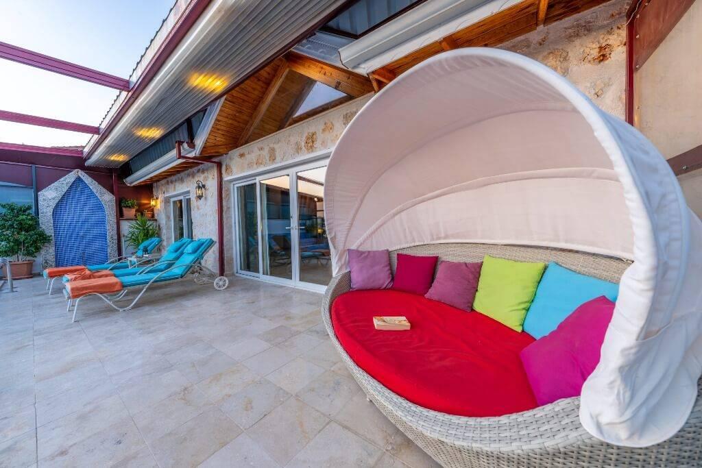 Kaş İslamlar'da Doğayla İç İçe, Isıtmalı Havuzlu, Jakuzili Villa-12089