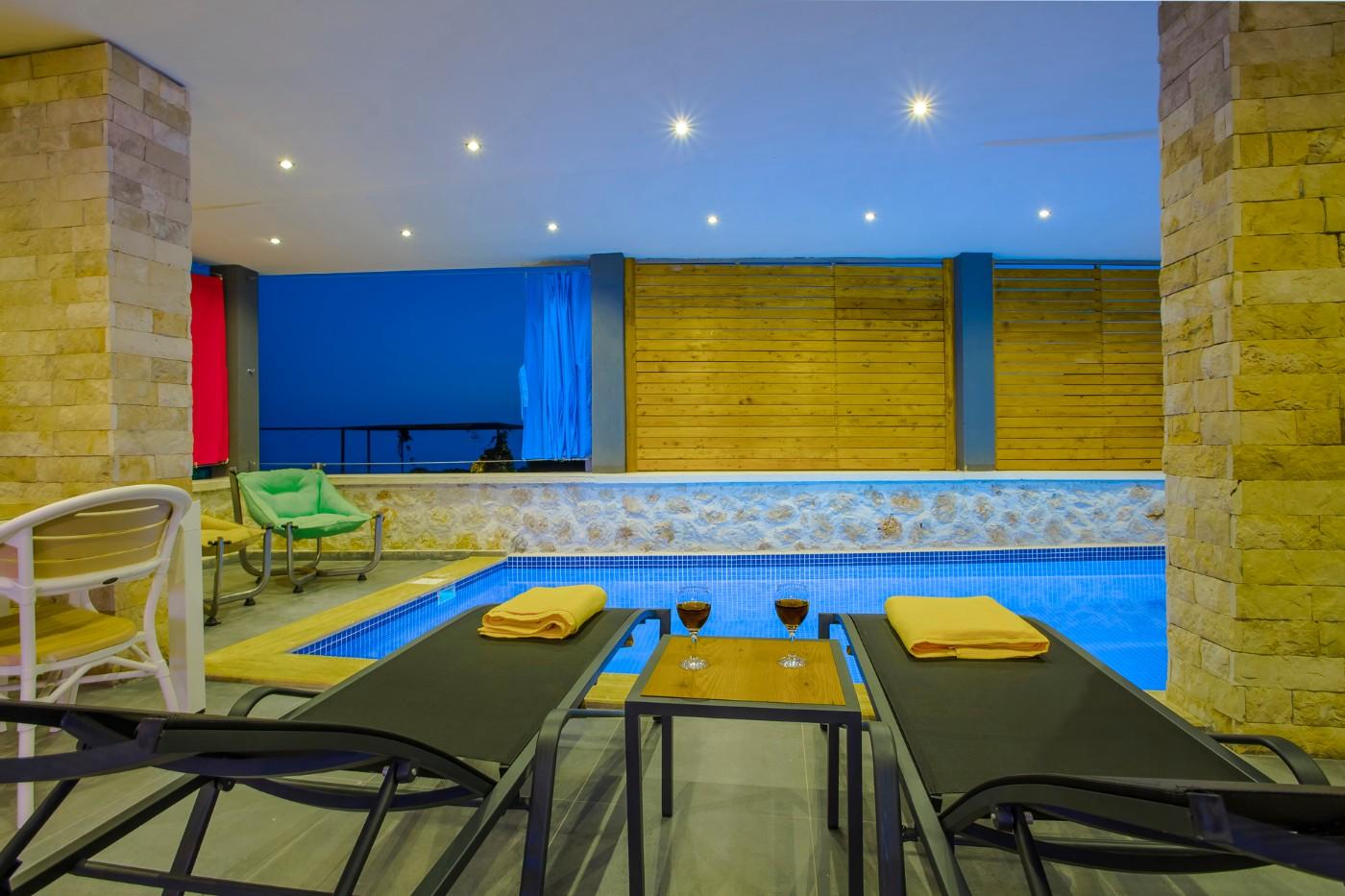 Kaş Kalkan'da Enfes Deniz Manzaralı, Özel Havuzlu, Jakuzili Villa-19548