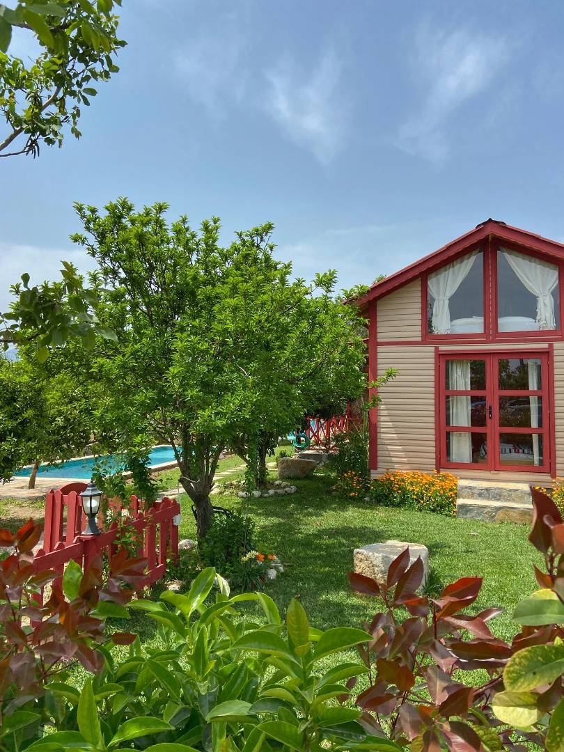 Datça Kızılan'da Huzurlu Doğada, Özel Havuzlu, Ahşap Bungalov