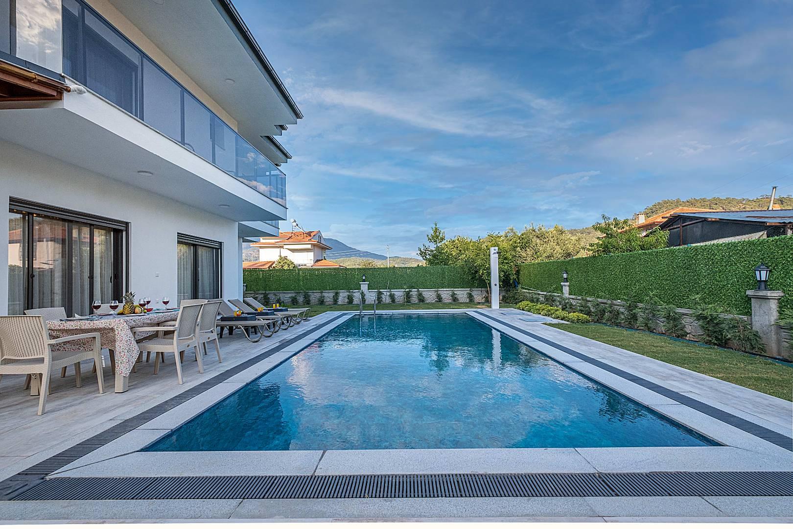 Fethiye İnlice'de Kalabalık Ailelere Uygun, Özel Havuzlu, Lüks Villa-29564