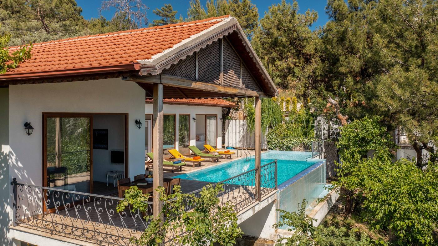 Kalkan İslamlar'da Enfes Doğa Manzaralı, Sonsuzluk Havuzlu, Lüks Villa-22782