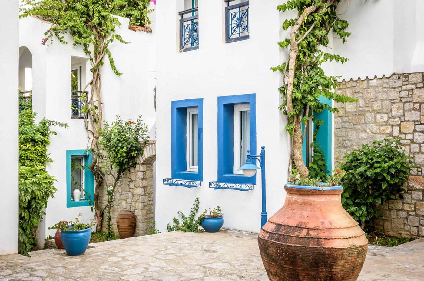 Datça'da Mükemmel Tesis İçerisinde, Ortak Havuzlu, Göz Alıcı Tatil Evi-13920