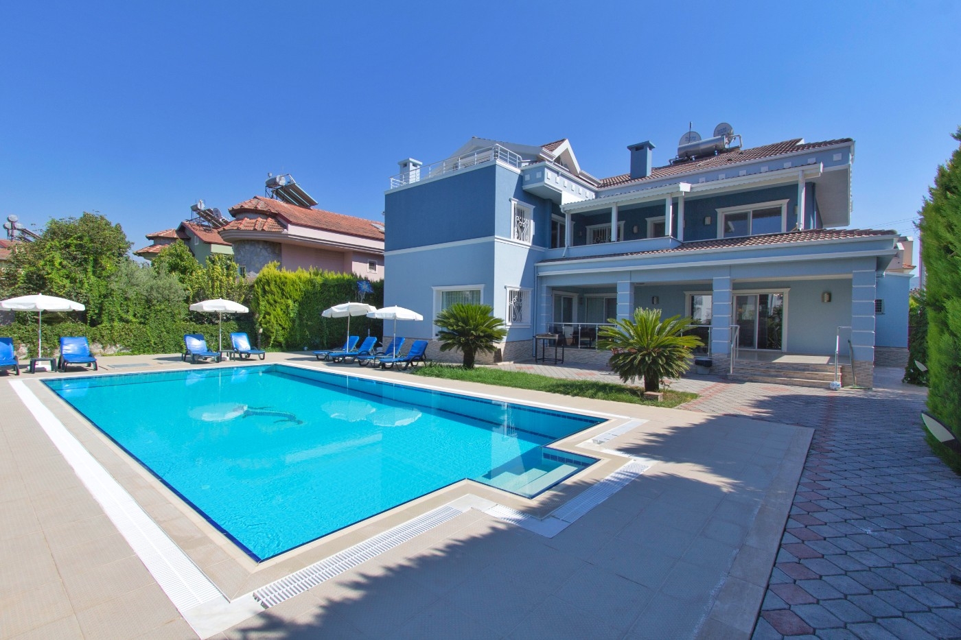 Fethiye Akarca'da Geniş Bahçeli, Özel Havuzlu, Kiralık Villa