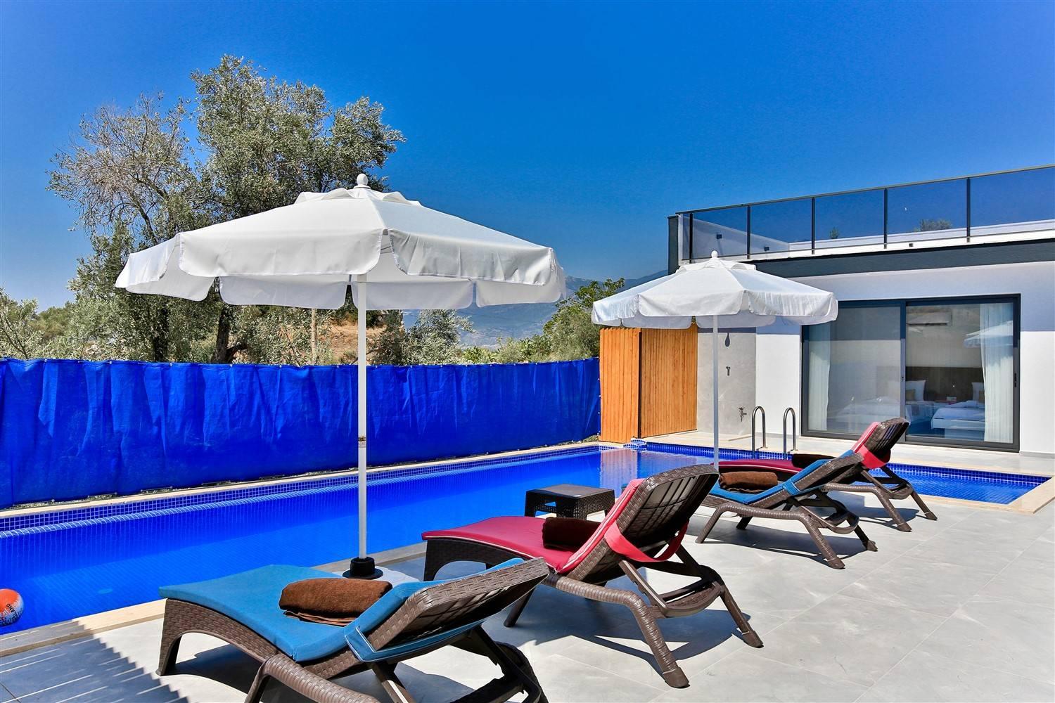 Kaş Patara'da Nezih Konumda, Özel Havuzlu, Modern Villa-25701