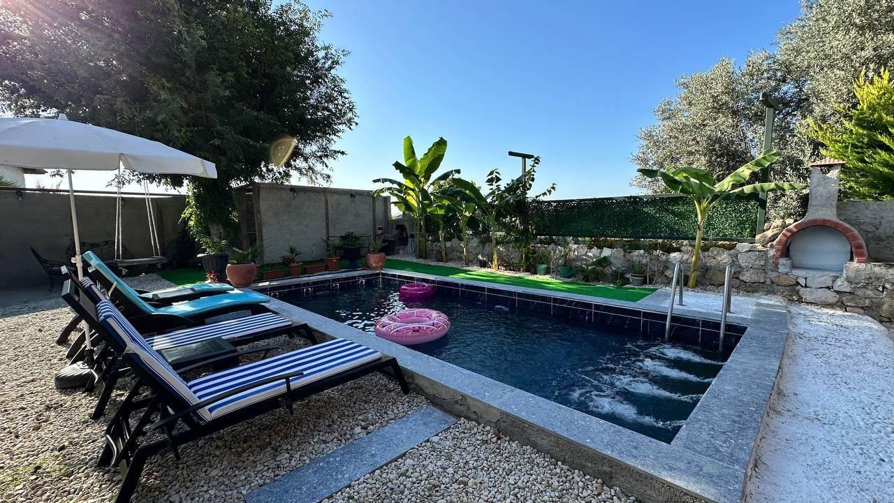 Fethiye Faralya'da Yeşillikler İçerisinde, Özel Havuzlu, Ahşap Villa-42958