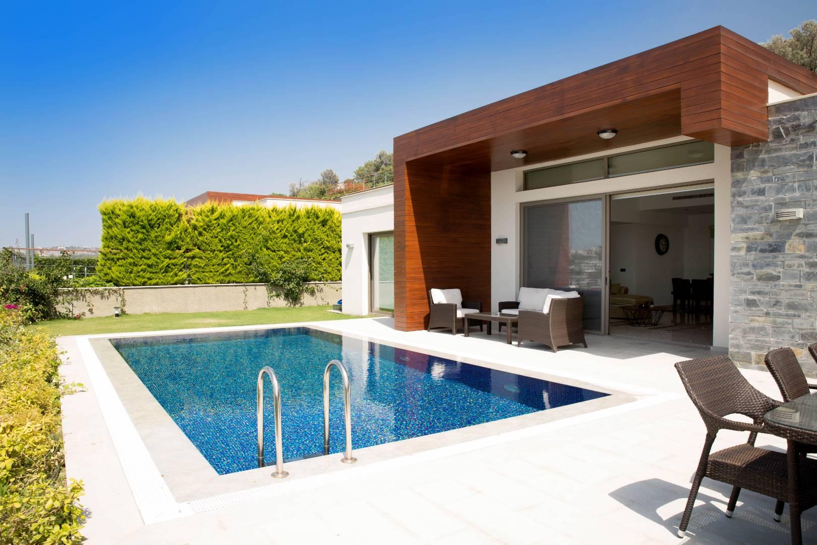 Muğla Bodrum'da Geniş Ailelere Uygun, Özel Havuzlu, Kiralık Villa-26576