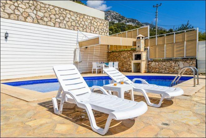 Kaş Kalkan'da Deniz Manzaralı, Özel Havuzlu, Modern Villa-20656