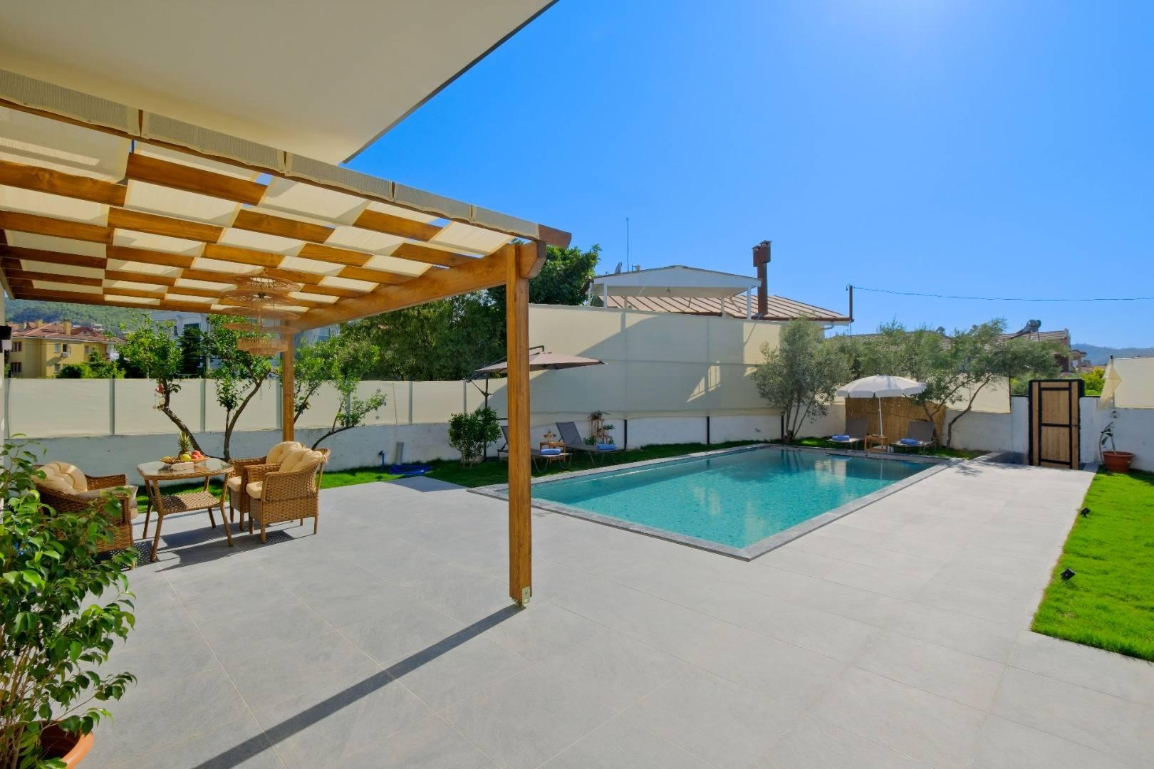 Fethiye Babataşı'nda Nezih Konumda, Özel Havuzlu, 3+1 Villa-41484