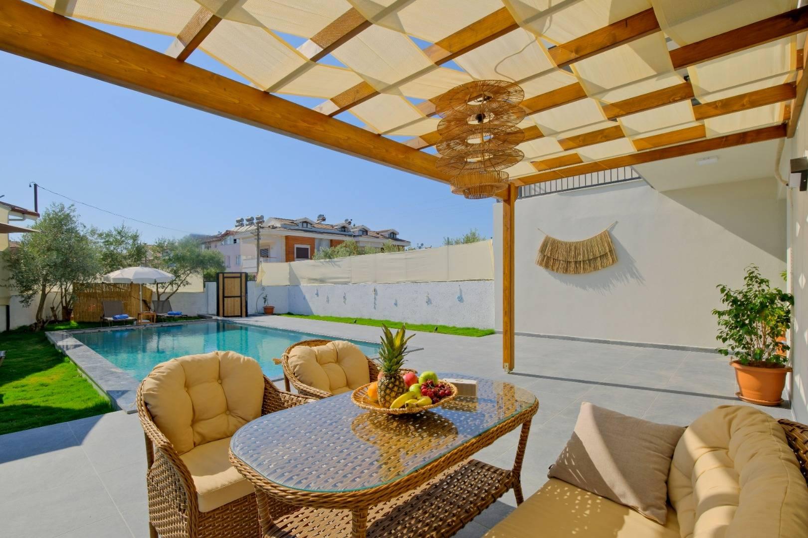 Fethiye Babataşı'nda Nezih Konumda, Özel Havuzlu, 3+1 Villa-41484