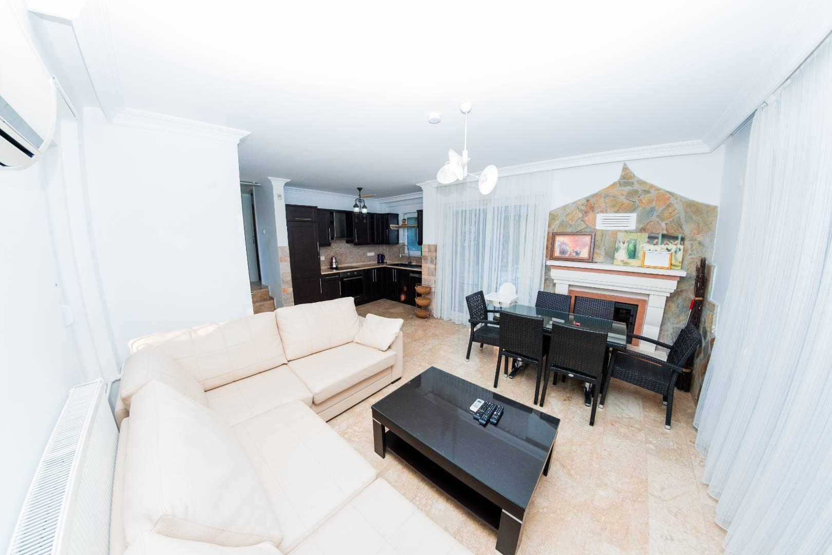 Fethiye Çalış'ta Muhteşem Doğada, Özel Havuzlu, 4+1 Villa-31732