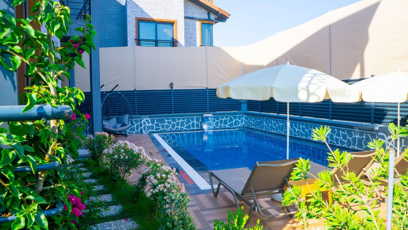 Fethiye Çamköy'de Geniş Ailelere Uygun, Özel Havuzlu, Şık Villa-43257