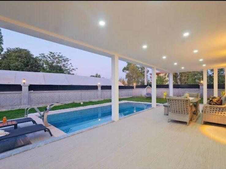 Fethiye Çamköy'de Geniş Bahçeli, Özel Havuzlu, İkiz Villa-42392