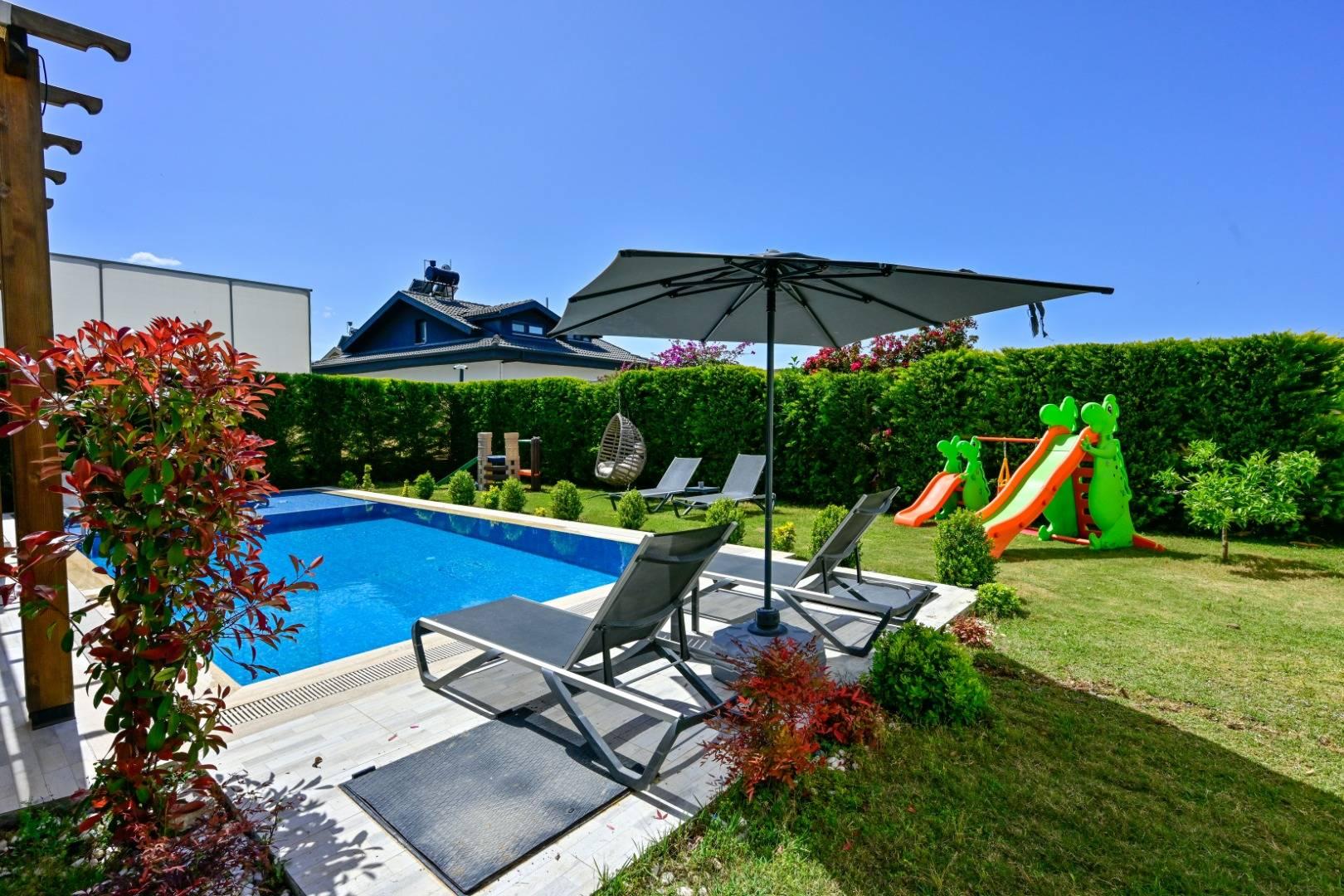 Fethiye Çiftlik'te Harika Doğada, Özel Havuzlu, Tatil Villası-31014