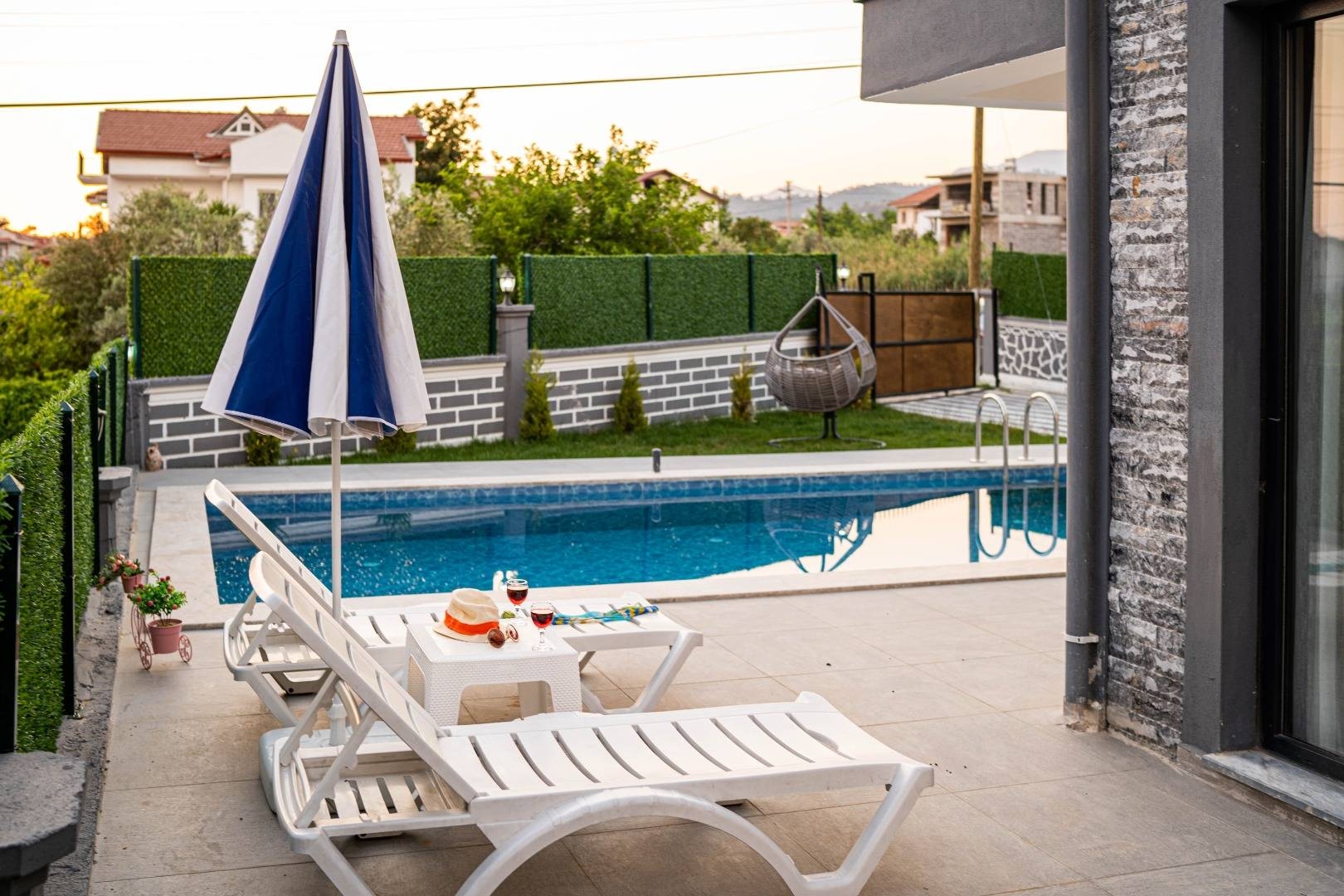 Fethiye Çiftlik'te Kalabalık Ailelere Uygun, Özel Havuzlu, 5+1 Villa