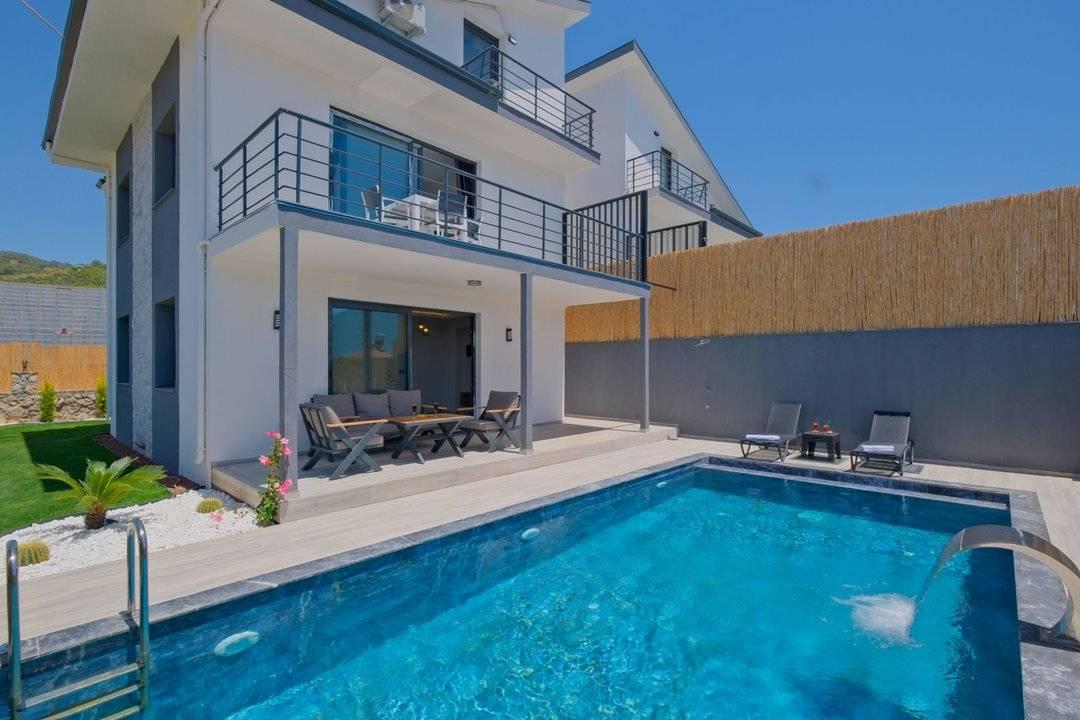 Fethiye Eldirek'te Muhteşem Doğada, Özel Havuzlu, Modern Villa -43444