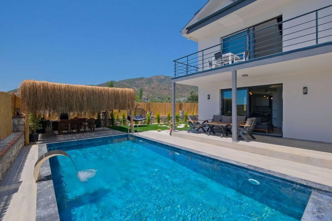 Fethiye Eldirek'te Muhteşem Doğada, Özel Havuzlu, Modern Villa -43444