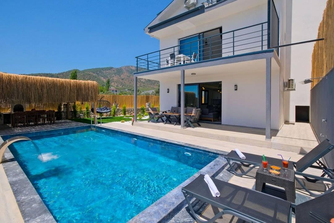 Fethiye Eldirek'te Muhteşem Doğada, Özel Havuzlu, Modern Villa -43444