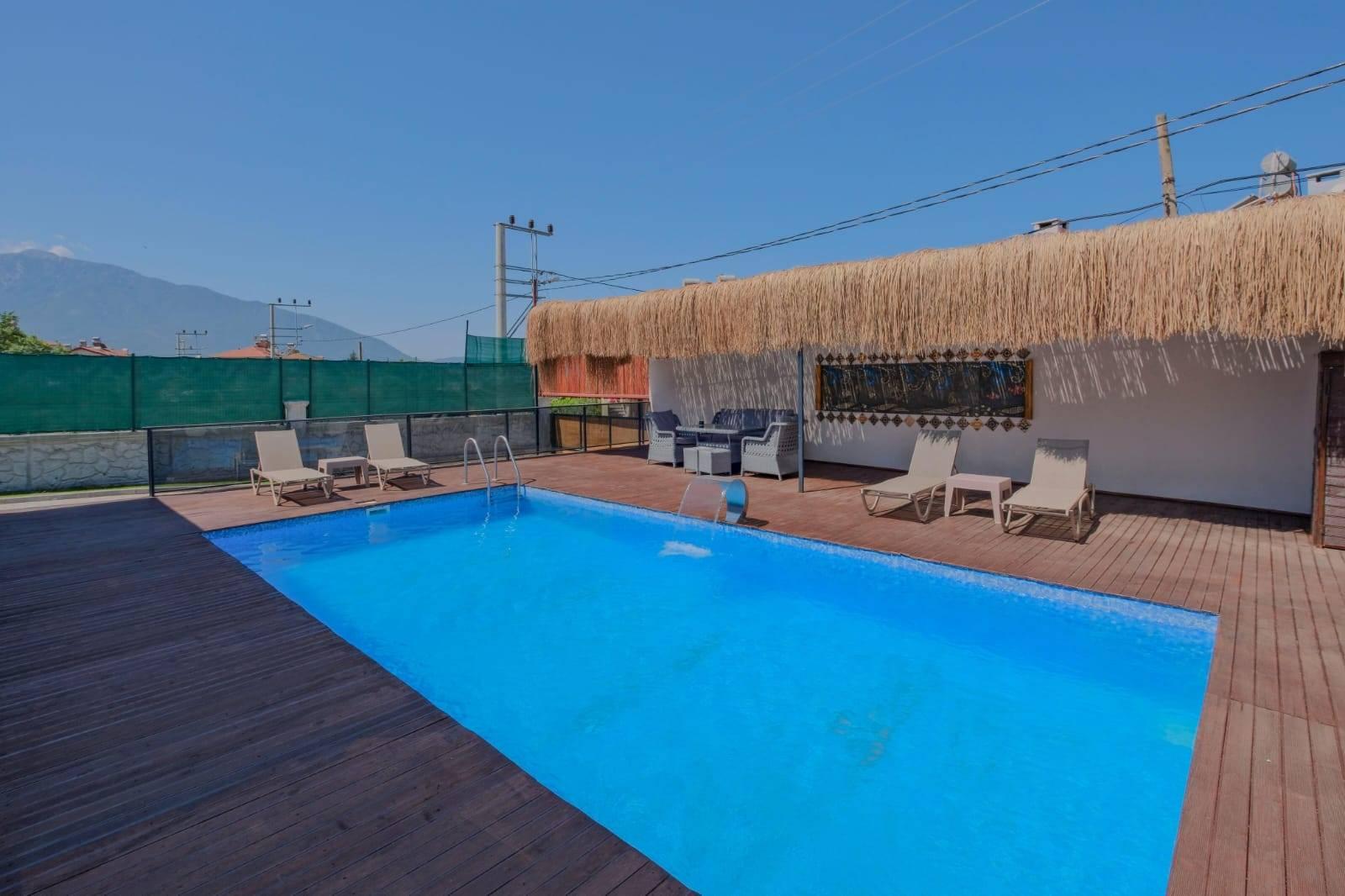 Fethiye Eldirek'te Geniş Bahçe İçerisinde, Özel Havuzlu, 3+1 Villa-41785