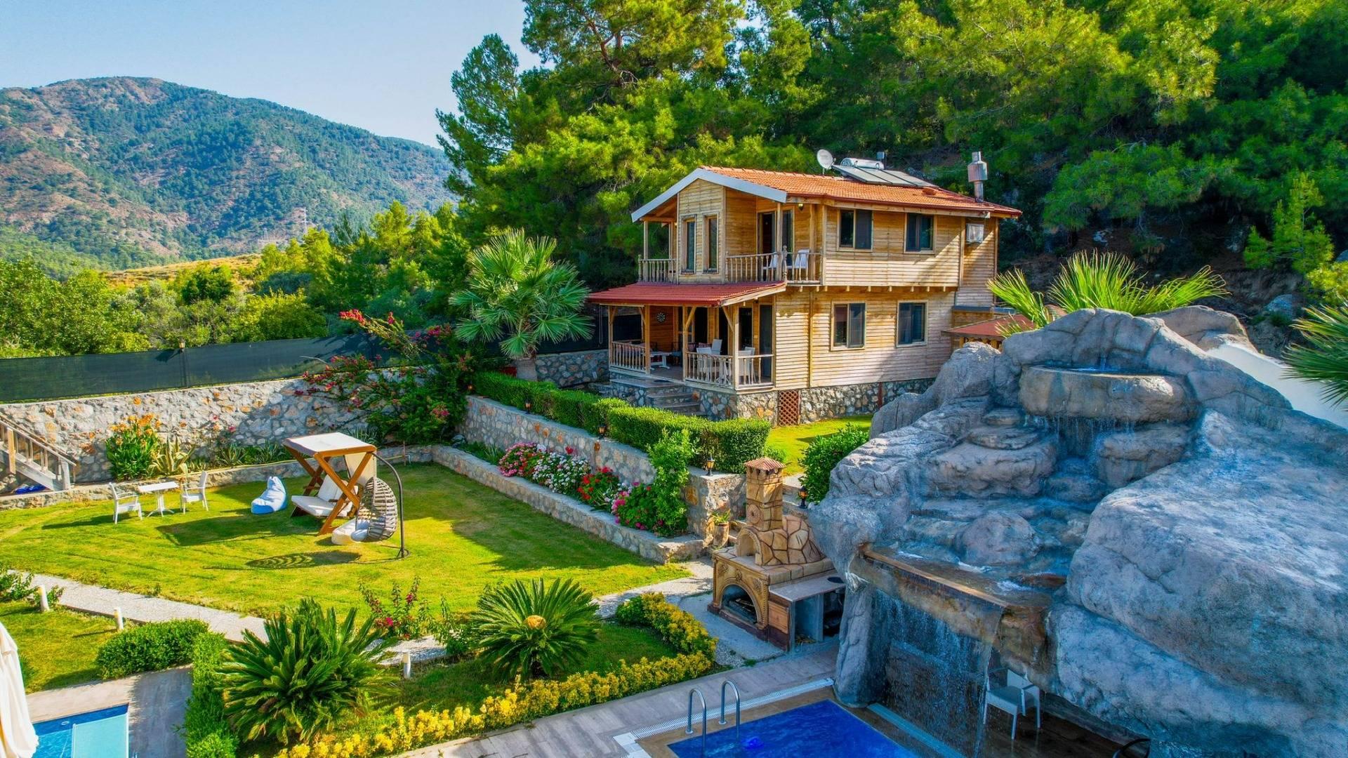 Fethiye Eldirek'te Geniş Bahçeli, Özel Havuzlu, Lüks Villa-41518