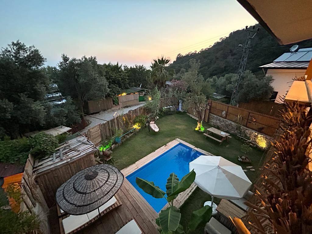 Fethiye Faralya'da Balayı Çiftlerine Uygun, Özel Havuzlu, Şık Villa-43598