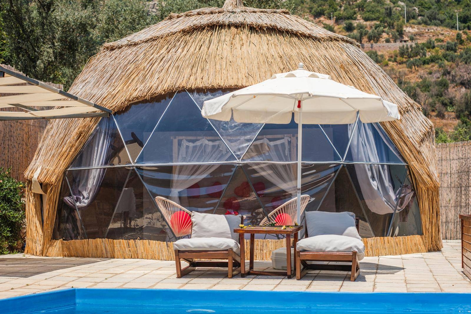 Fethiye Faralya'da Balayı Çiftlerine Uygun, Özel Havuzlu, Şık Glamping