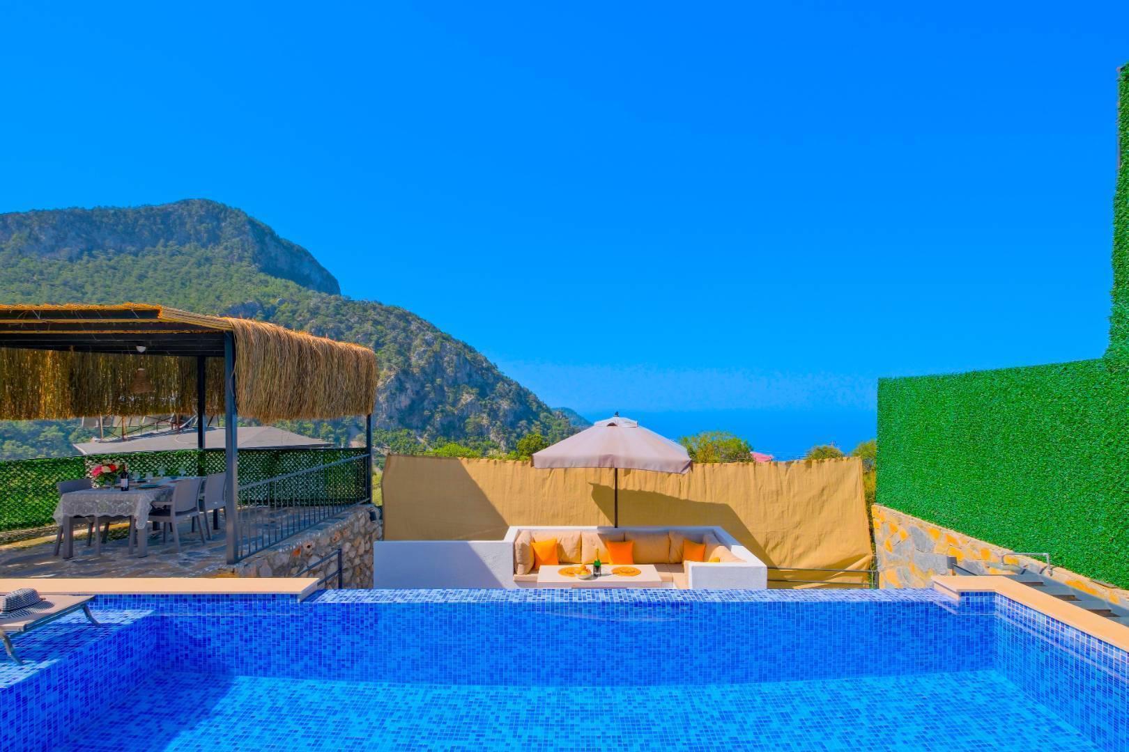 Fethiye Karaağaç'ta Eşsiz Doğa İçinde, Özel Havuzlu, Konforlu Villa-22073