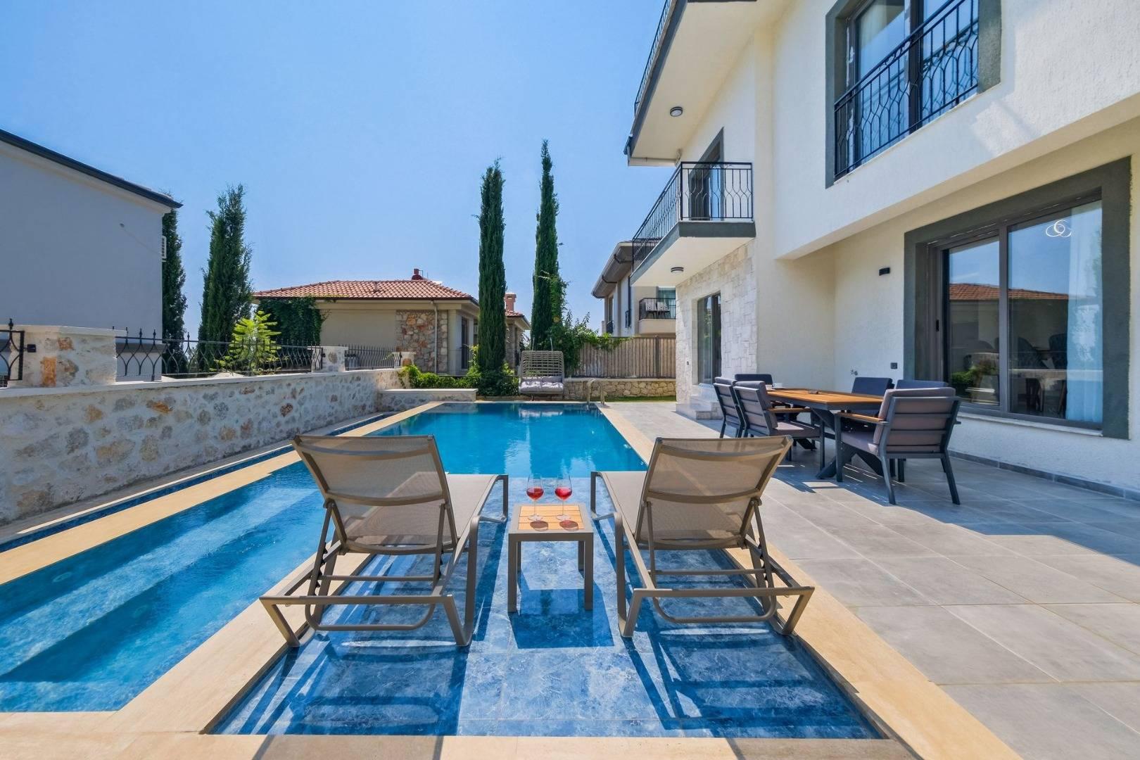 Fethiye Faralya'da Nezih Konumda, Özel Havuzlu, İkiz Villa-41532