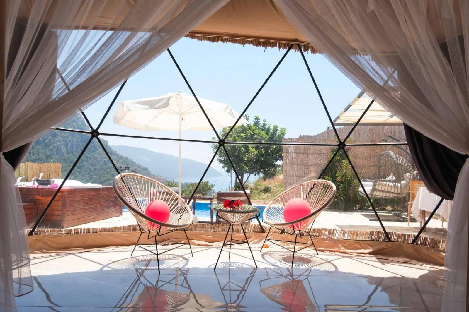 Fethiye Faralya'da Sakin Konumda, Özel Havuzlu, Şık Glamping-43867