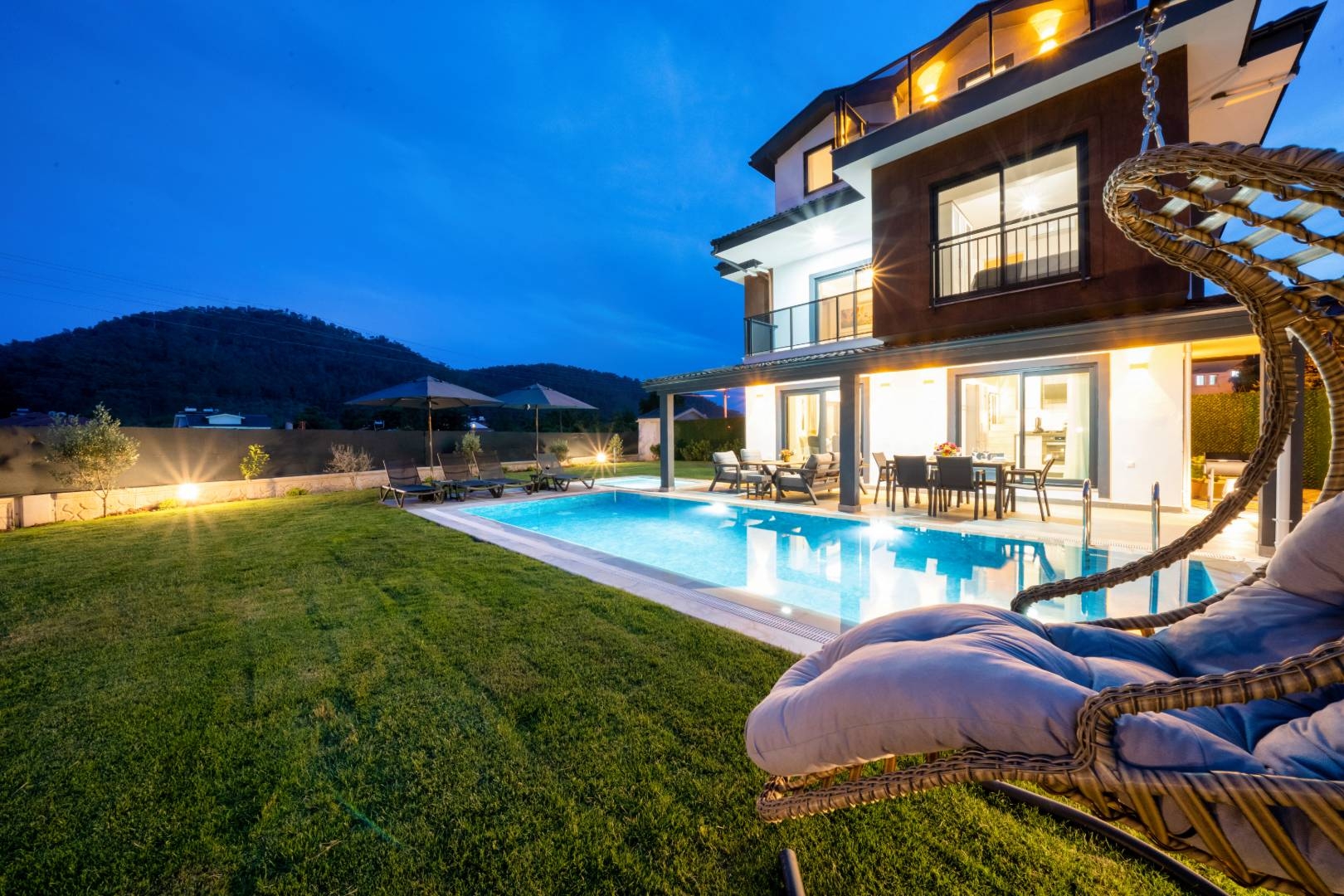 Fethiye İnlice'de Doğa İçerisinde, Özel Havuzlu, Şık Villa