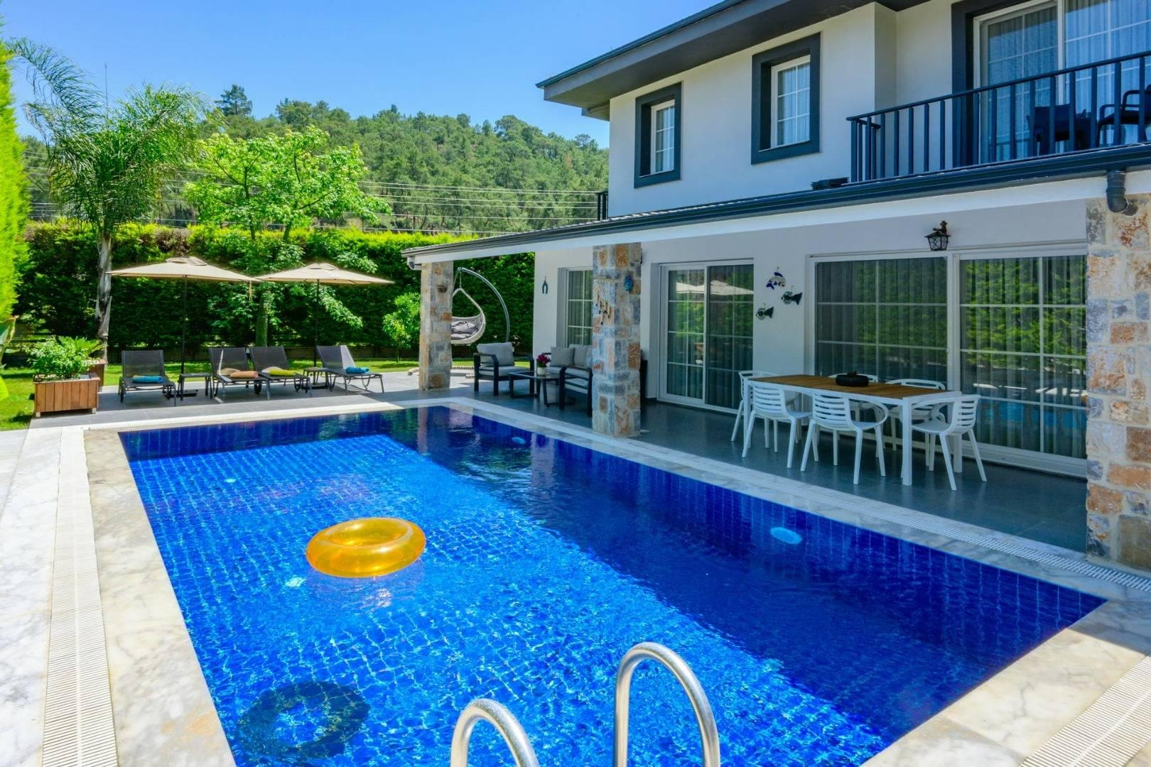 Fethiye İnlice'de 6 Kişi Kapasiteli, Özel Havuzlu, Lüks Villa-30726