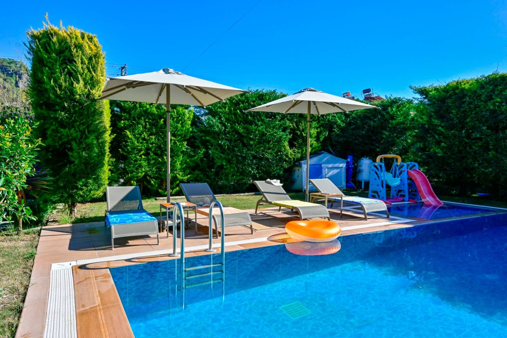 Fethiye İnlice'de Denize Yakın, Özel Havuzlu, Çocuk Oyun Alanlı Villa