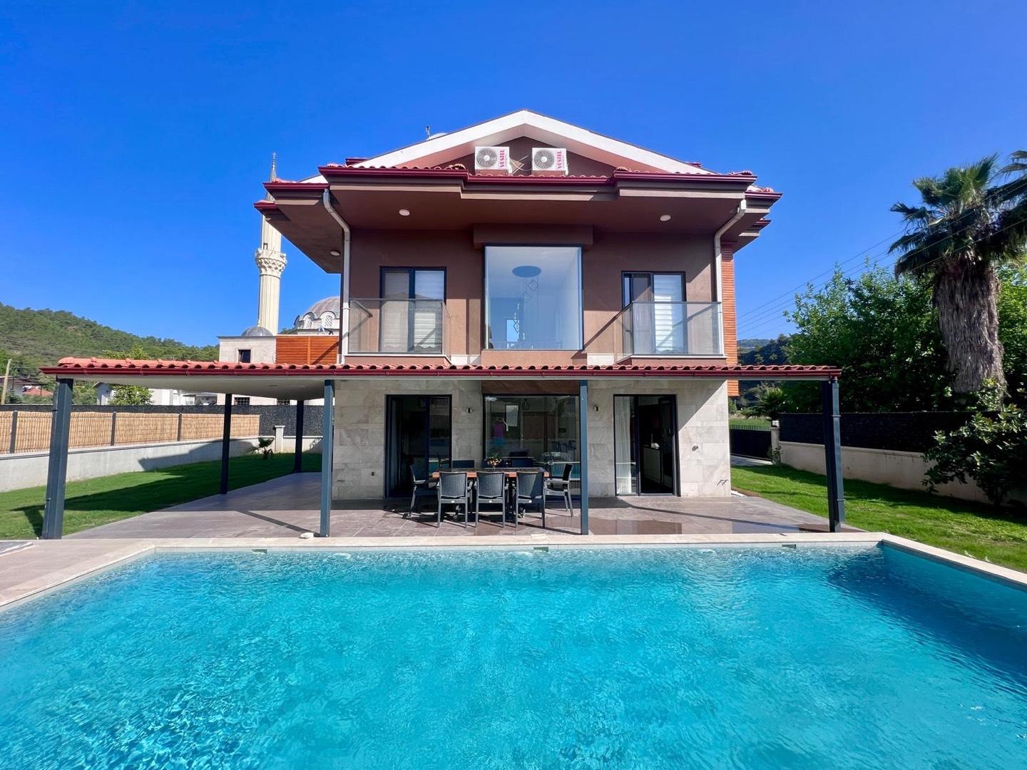 Fethiye İnlice'de Kalabalık Ailelere Uygun, Özel Havuzlu, Şık Villa-37803