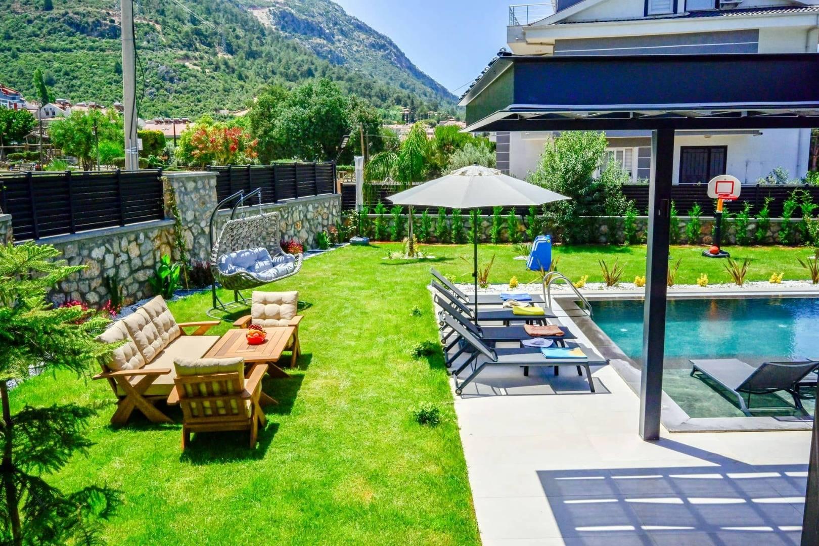 Fethiye Ölüdeniz'de Merkezi Konumda, Özel Havuzlu, 8 Kişilik Villa-41157